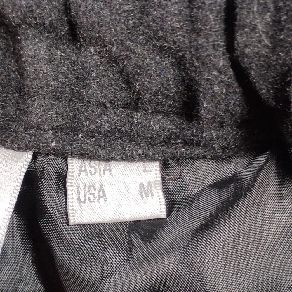 Gramicci Men's Charcoal Grey Wool Blend Adjustable Webbed Belted Pants Size M